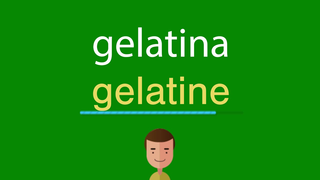 Como dizer gelatina em inglês YouTube