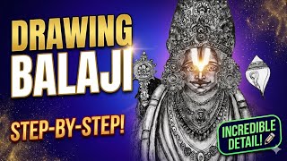 How to Draw Lord Balaji Step-by-Step | Realistic Pencil Sketch Tutorial for Beginners