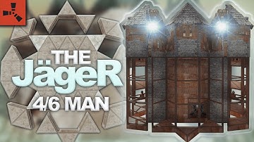 The JägeR - Small Group Base Design - INSANE Open Core - RUST Base Designs 2022