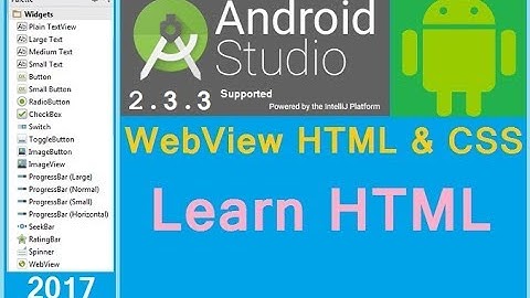 How to add HTML and CSS file into WebView in Android. Android studio 3.2.1 Next big thing