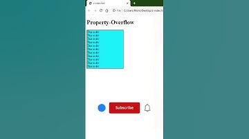 css overflow property tutorial