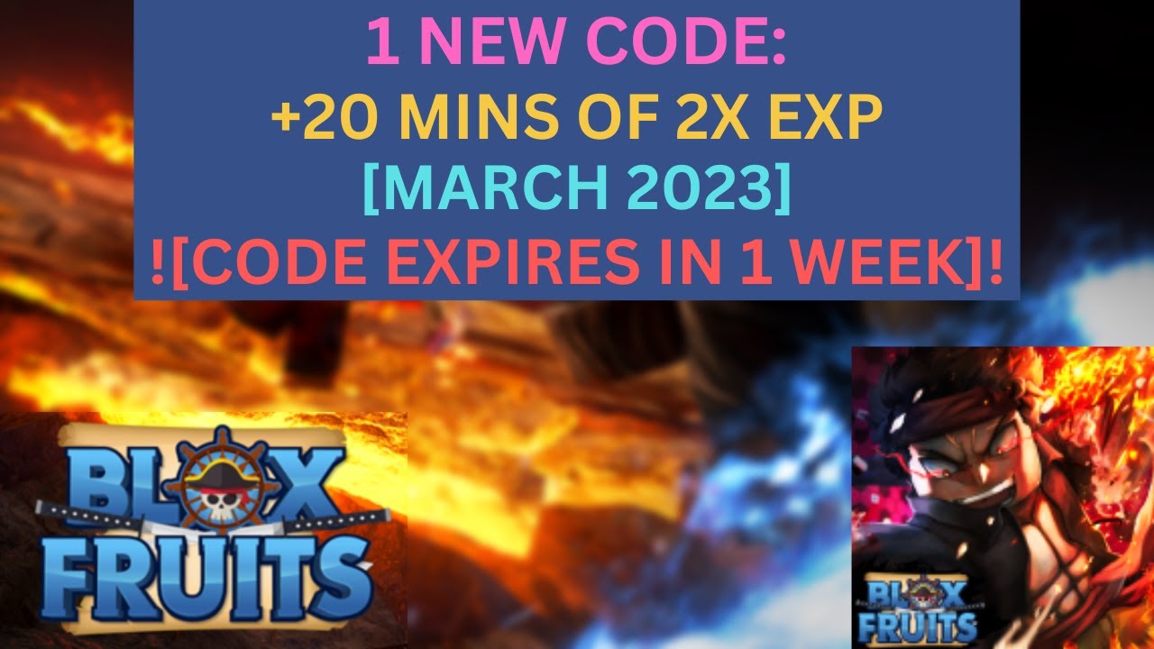 [1 NEW CODE] *+20 MINUTES OF 2X EXP* ALL WORKING IN BLOX FRUITS MARCH ...