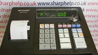 How To Program & Use The % Discount Button Sharp XE-A107 / XEA107 / XE-A106 / XEA106 / XE-A102