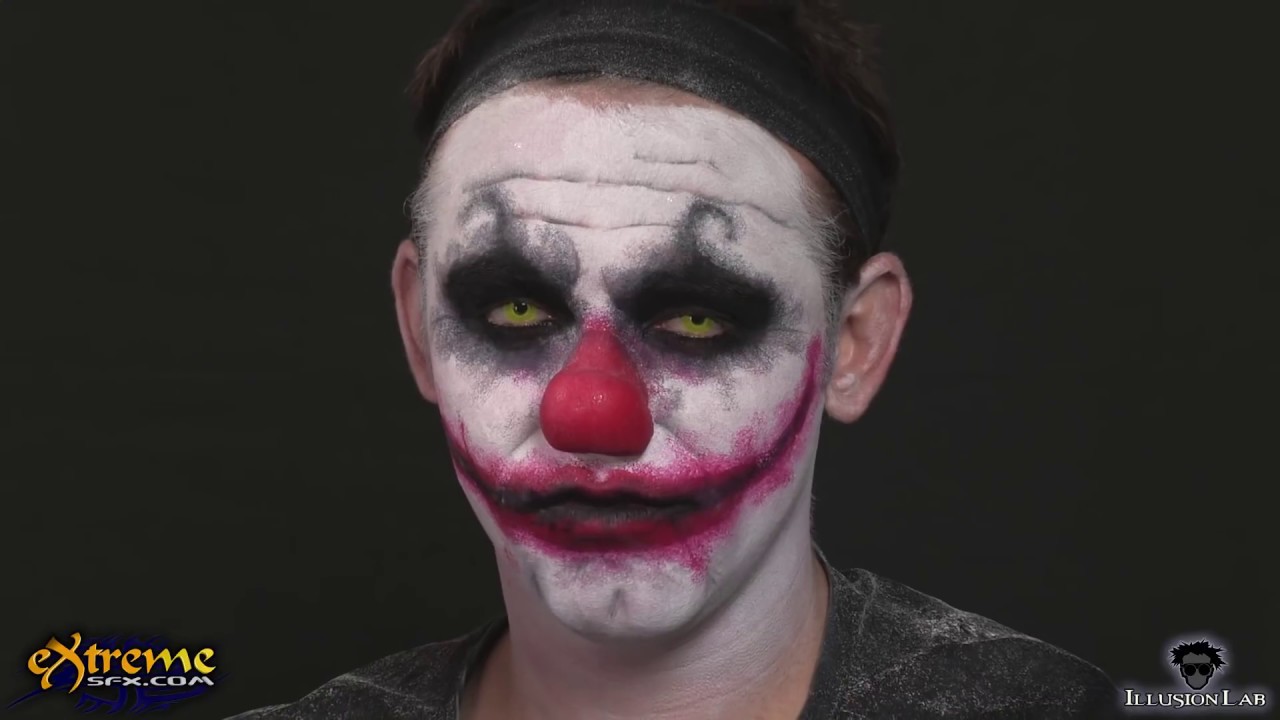 Clown Makeup How To Diabolical Clown Halloween Makeup Tutorial