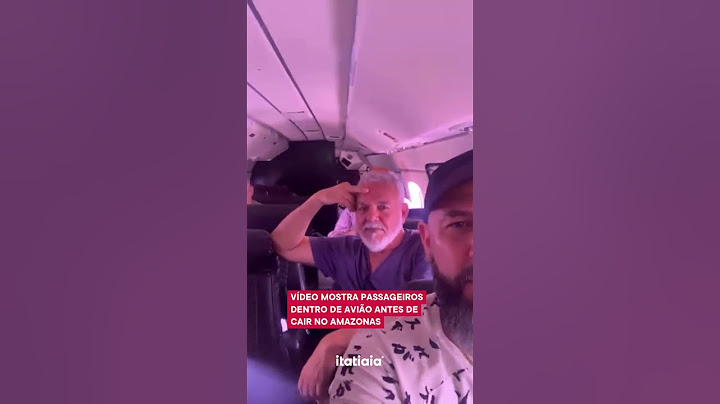 VÍDEO MOSTRA PASSAGEIROS DENTRO DE AVIÃO ANTES DE CAIR NO AMAZONAS