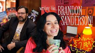 i tried Brandon Sanderson's LATE NIGHT writing routine 🌝 💤