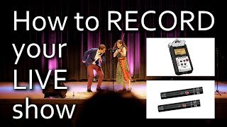 How to record your live show