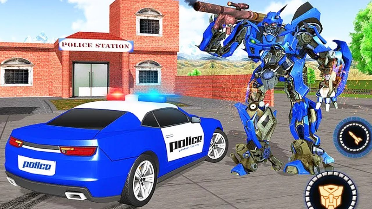 US Police Car Transform Robot War Rescue 2020 - Android Gameplay#2