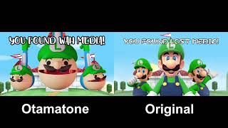 You found lost Otamatone media - Side by side comparison
