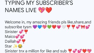 Live Name Typing With NniferN 📱📱 #Shorts #Livenametyping #Roblox #Goviral