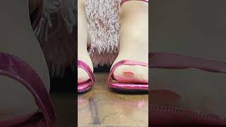 Nylons And Pink Kitten Heels