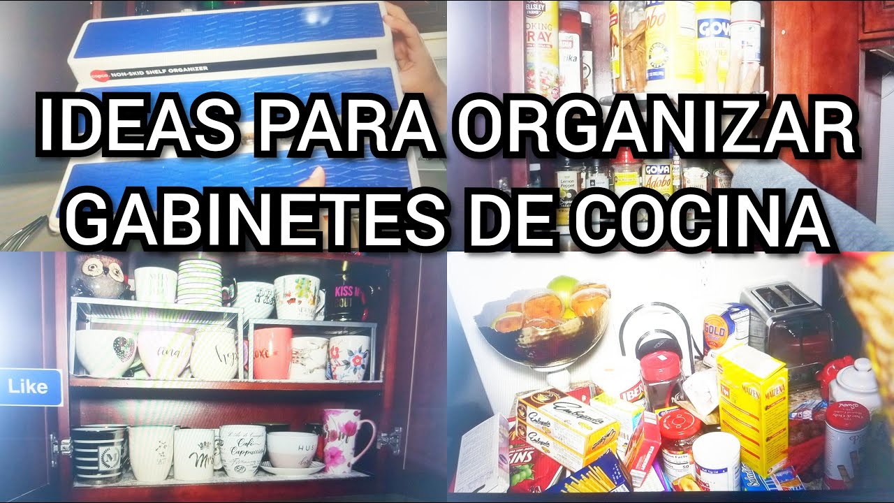 COMO ORGANIZAR LOS GABINETES EN TU COCINA/IDEAS Y TIPS - YouTube