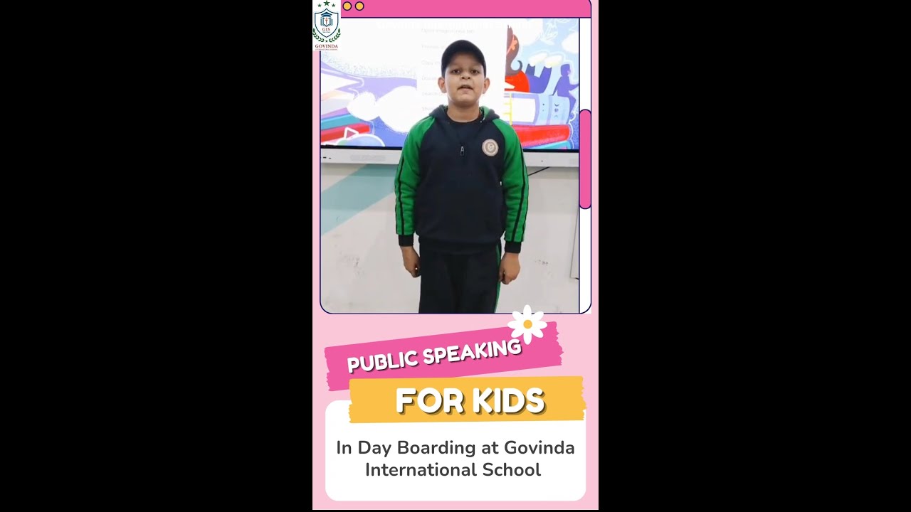 Public Speaking II Govinda International School II English II Hindi II School