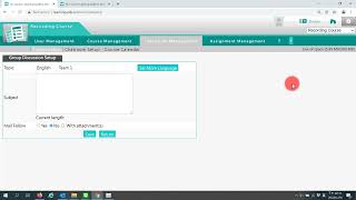 e-Education Platform-[TEACHER FUNCTIONs] Classroom Management Forum Setup screenshot 1