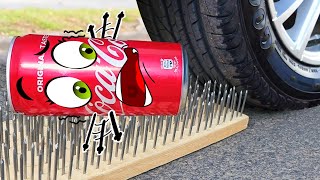 Experiment Car vs Coca Cola, Eggs, Hulk | Crushing Crunchy \& Soft Things by Car | Woa Doodland