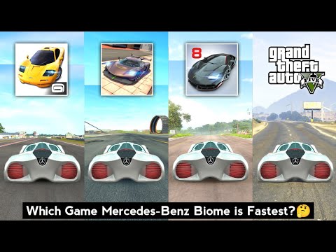 Mercedes Benz Biome Top Speed in Asphalt Nitro, Extreme Car Driving, Asphalt 8 & GTA 5 - Car Games