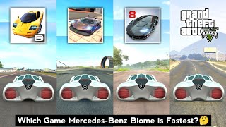 Mercedes Benz Biome Top Speed in Asphalt Nitro, Extreme Car Driving, Asphalt 8 \& GTA 5 - Car Games