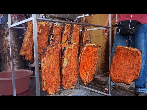 Absolute Enjoyment!The Old Chefs Crispy Grilled Pork Belly,BBQ Pork/絕對的享受!老師傅的脆皮燒肉,蜜汁叉燒-Street Food