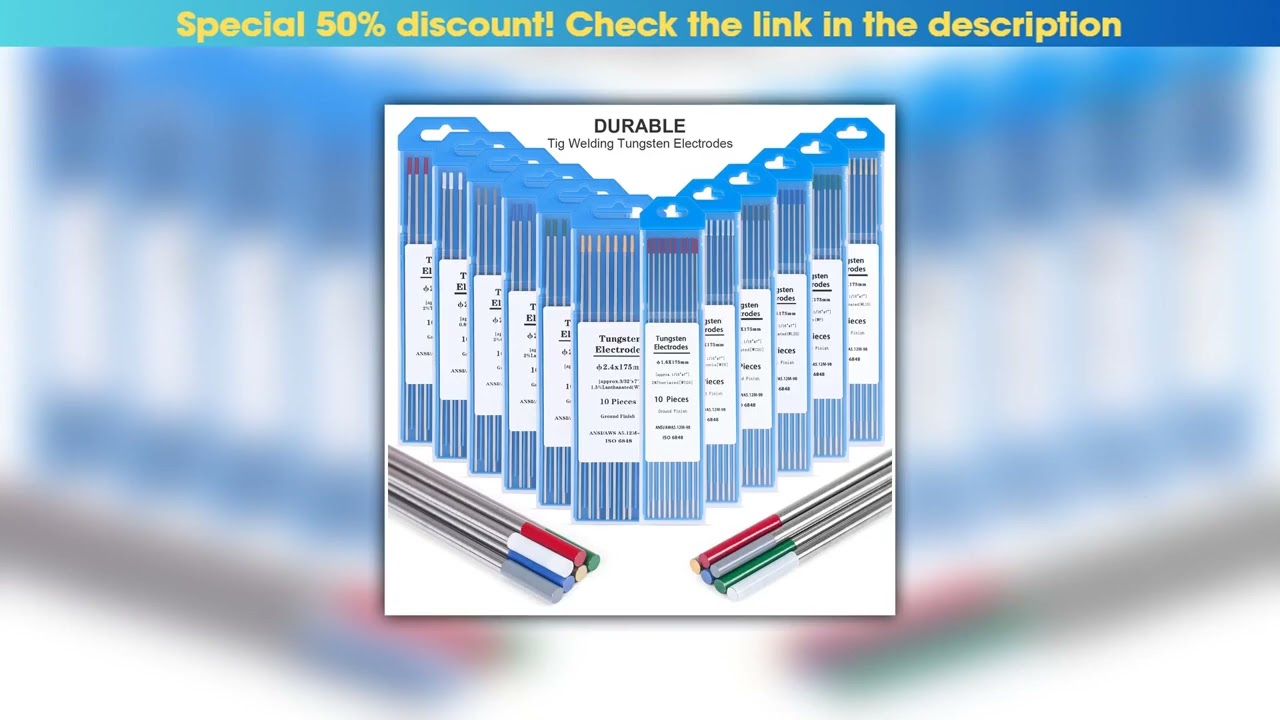 Deal 10 pcs  175MM  Electrode Head  Needle/Wire for the TIG WSME SUPER Welding Machine•••••••••••••