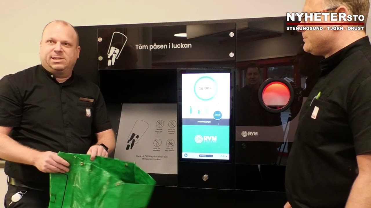 2024-11-28 Kållekärr - Först på Tjörn med pantmaskin för säckar och större mängd