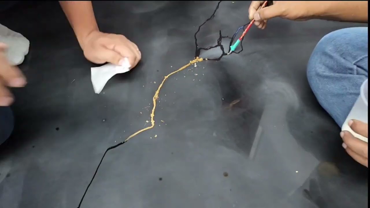 piso resina  epoxi, porcelanato Líquido com efeito mármore Black Gold