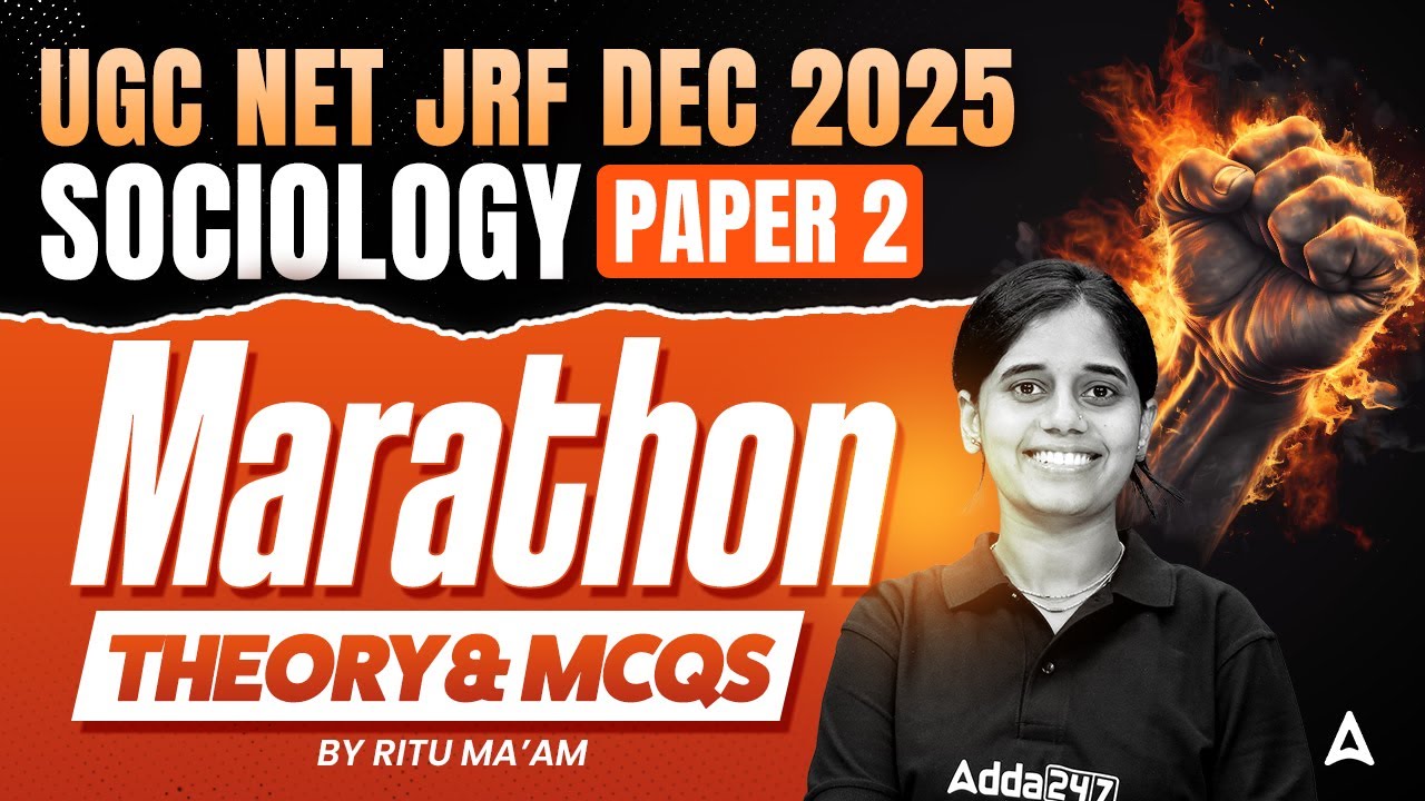 UGC NET Sociology Marathon | UGC NET Sociology Concept And MCQs By Ritu Ma'am