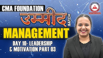 CMA Foundation- MANAGEMENT Day 10 | UMEED Batch | Akash Agarwal Classes