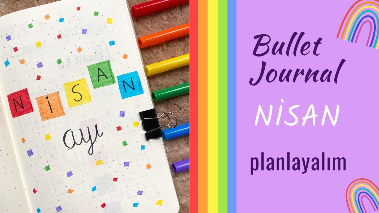 Bullet Journal Nisan 2021 || Aylık Planlayıcı Türkçe Ajanda
