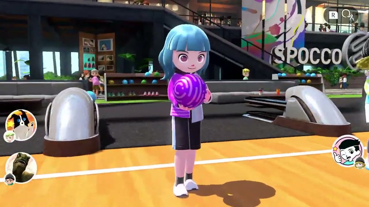 Nintendo Switch Sports - Bowling played by Jiwon Kim - a 4years old korea girl