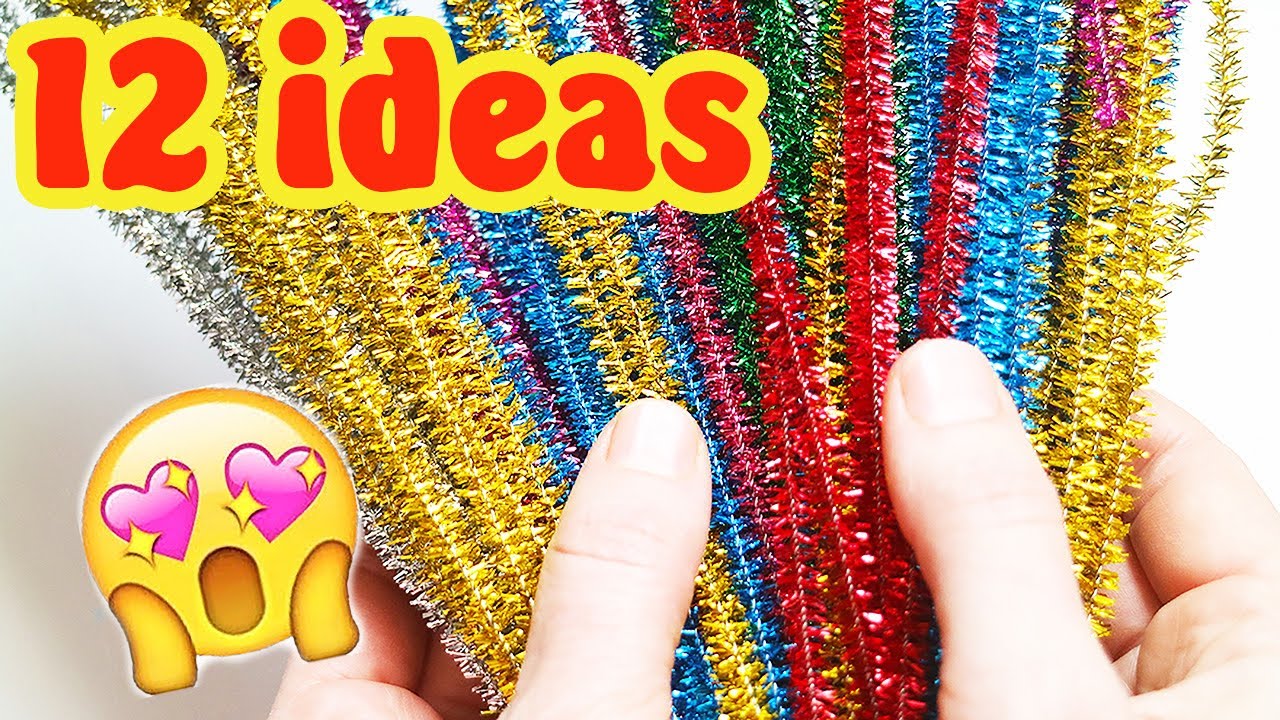 🔥12 ВЕСЕЛЫХ ИДЕЙ🔥 Из Синельной Проволоки🔥 Поделки к Новому году и Рождеству