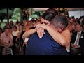 Bride & groom cry in each other's arms after hearing the letters they wrote to their fathers 😭