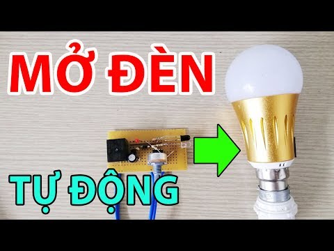 Video Mạch cảm biến tiệm cận điều khiển tắt mở đèn tự động - youtube