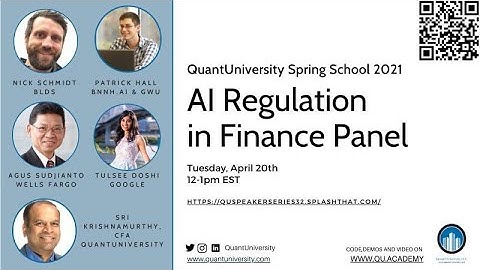 QuantUniversity Spring School Lecture: AI Regulation in Finance Panel