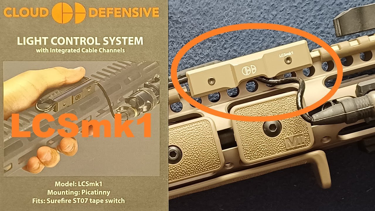 CLOUD DEFENSIVE LCSmk1 Light Control System for SUREFIRE ST-07 Tape Switch