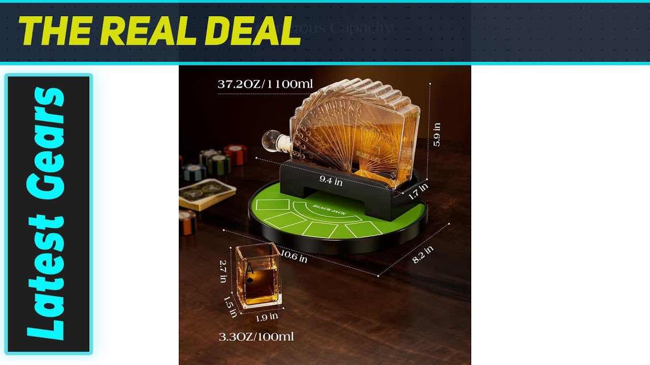 Kollea Blackjack Decanter: The Ultimate Poker Night Upgrade!