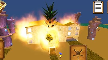 Sponge Horror Neighbor Escape 3D Mod - Level 20 - Gameplay