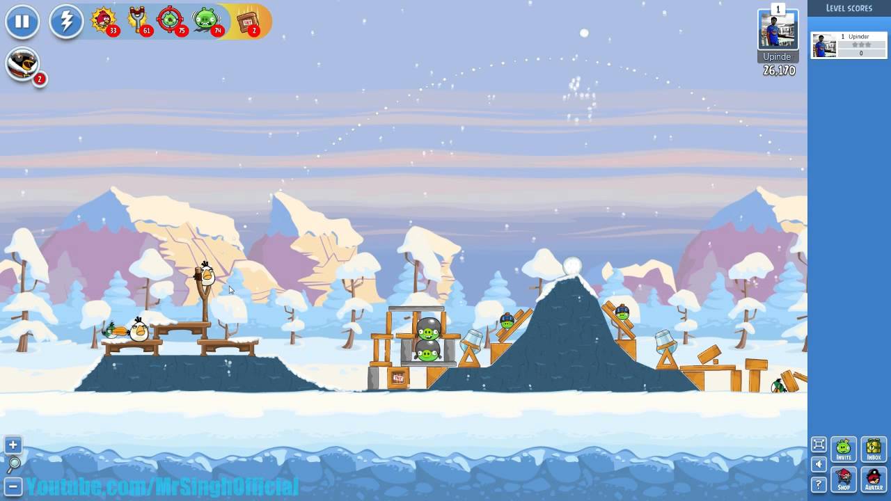 Angry Birds Friends - Winter Tournament  Week 30 Level 3 Highscore 3Star Walkthrough Week 30 Level 3