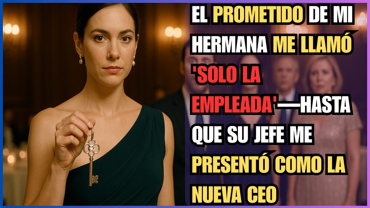 El PROMETIDO de mi HERMANA me LLAMÓ 'Solo la EMPLEADA'—hasta que su JEFE me PRESENTÓ como la nueva..