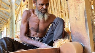 Salute This Black Old Strong Man | Wood Carving Art