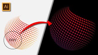 Make Halftone Dots Shape With Adobe Illustrator | Adobe Illustrator Tutorial 2023