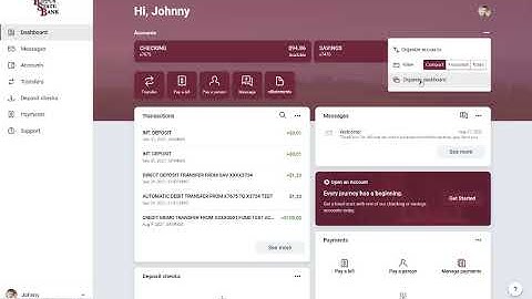 Bippus State Bank Digital Banking Tutorial - Customize Dashboard like old OLB