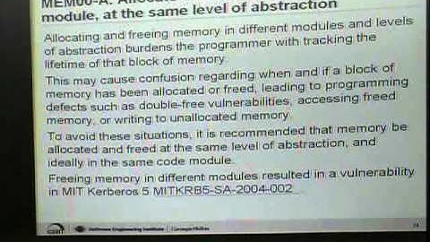 SOURCE Boston 2008: The CERT C++ Secure Coding Standard