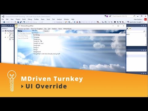 MDriven Turnkey | UI Override