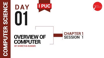 DAY 01 | COMPUTER SCIENCE | I PUC | OVERVIEW OF COMPUTER | L1