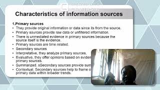 Types of information sources explained and made simple.