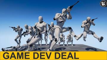 Game Dev Assets for your Game  |  The Ultimate Unreal Engine FPS & TPS Animation Humble Bundle