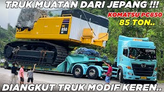 WOOWW !!! Rem Truk Sampai Panas, Sitinjau Lauik Kedatangan Truk Keren Muatan Raksasa Buatan Jepang