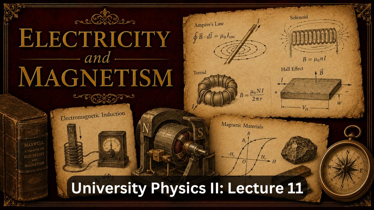Ampere's and Faraday's Laws – Lecture 11 (University Physics II)