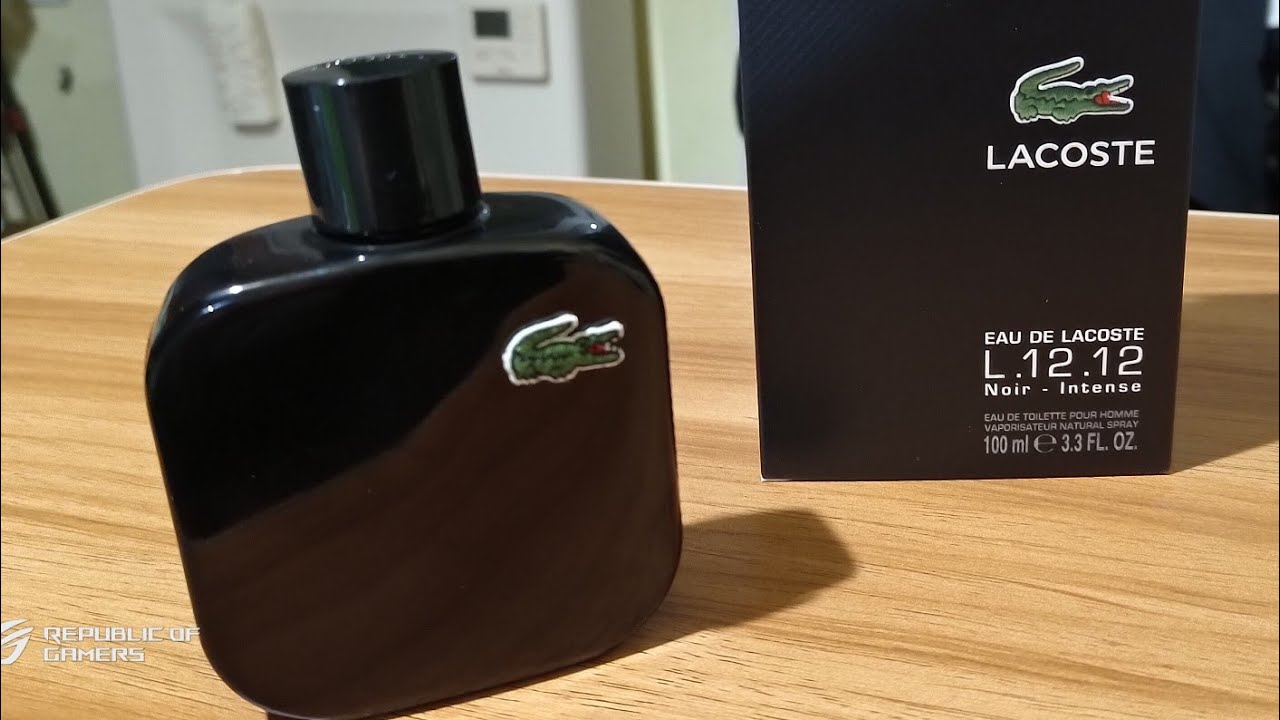 Lacoste L. 12.12. Noir EDT unboxing - YouTube