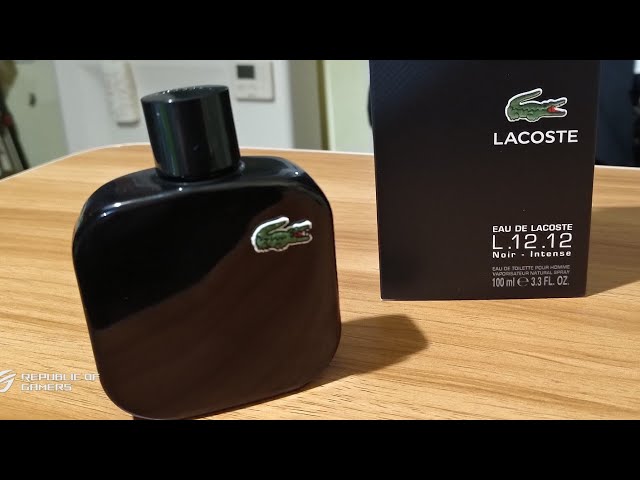 Lacoste L. 12.12. Noir EDT unboxing - YouTube